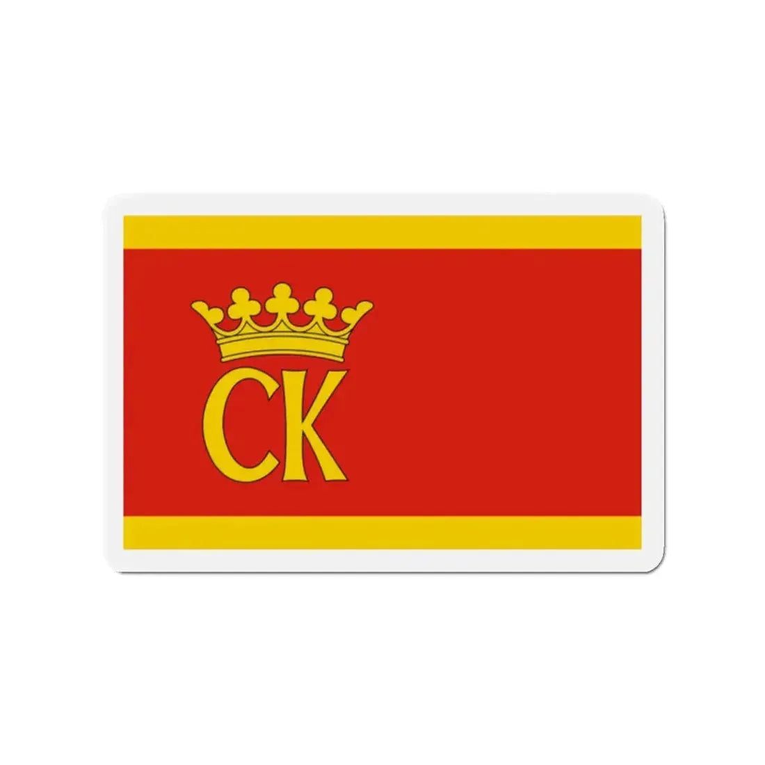 Flag of Kielce Poland - Refrigerator Magnet - The Sticker Space