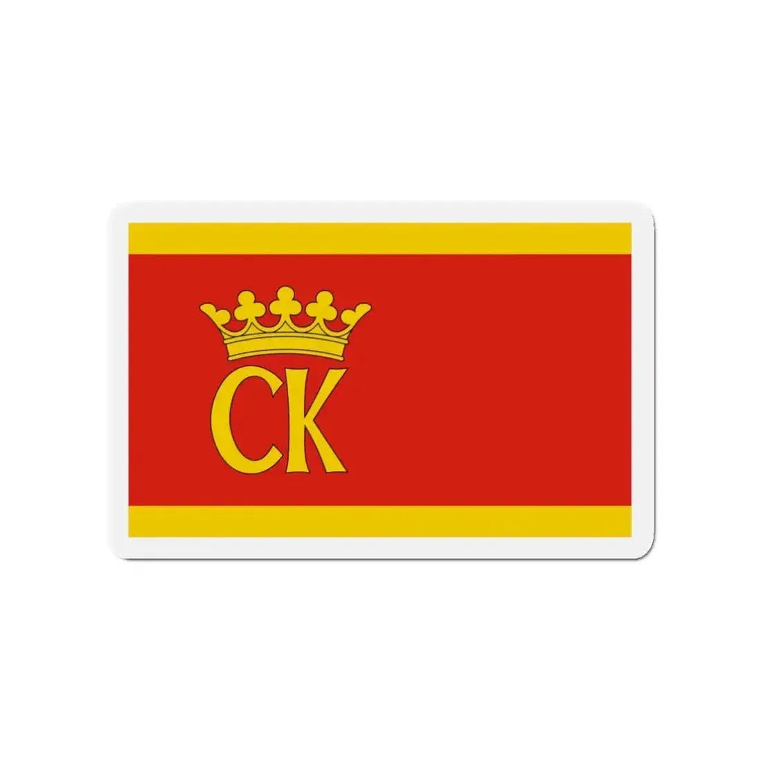 Flag of Kielce Poland - Refrigerator Magnet - The Sticker Space