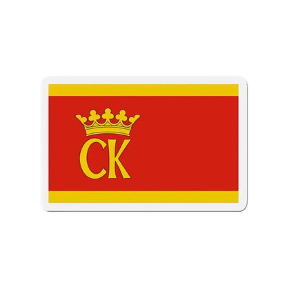 Flag of Kielce Poland - Refrigerator Magnet - The Sticker Space