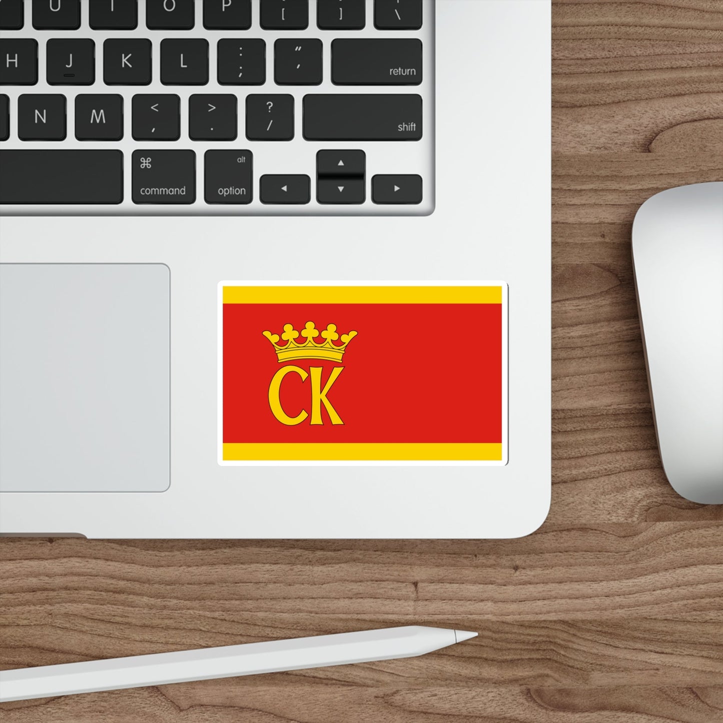 Flag of Kielce Poland STICKER Vinyl Die-Cut Decal-The Sticker Space