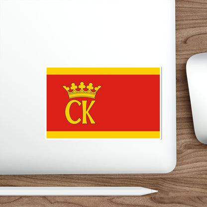 Flag of Kielce Poland STICKER Vinyl Die-Cut Decal-The Sticker Space