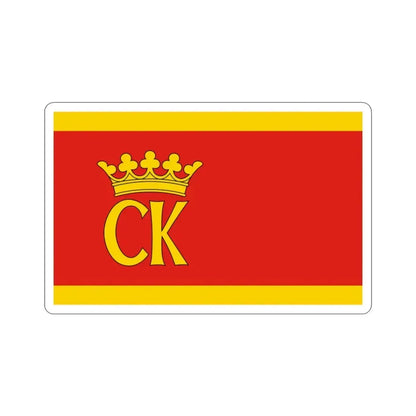 Flag of Kielce Poland STICKER Vinyl Die-Cut Decal 2 Inch - The Sticker Space