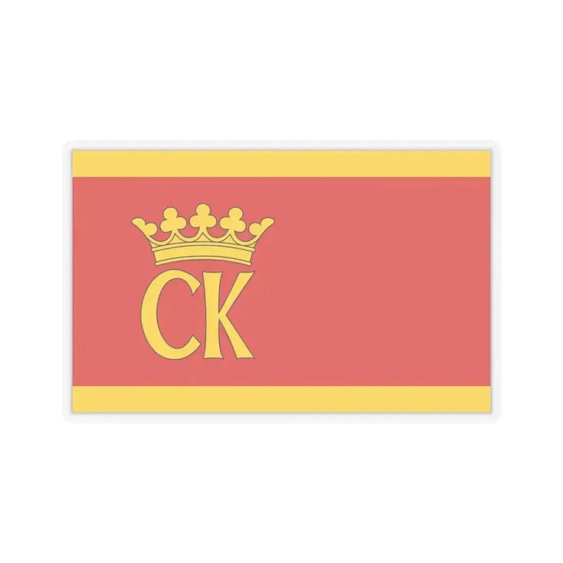 Flag of Kielce Poland - STICKER Vinyl Kiss-Cut Decal 6 Inch Transparent - The Sticker Space