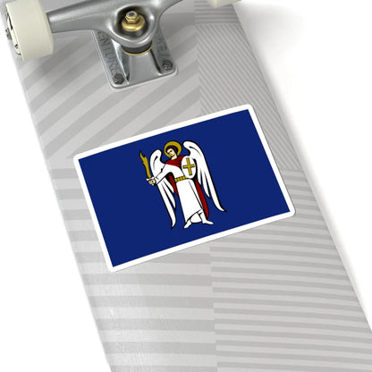 Flag of Kiev (Ukraine) STICKER Vinyl Kiss-Cut Decal - The Sticker Space