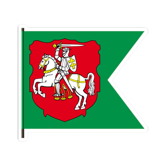 Flag of Kiev Voivodeship 1529-1569-1 (Belarus) (Coat of Arms) STICKER Vinyl Kiss-Cut Decal 2 Inch White - The Sticker Space