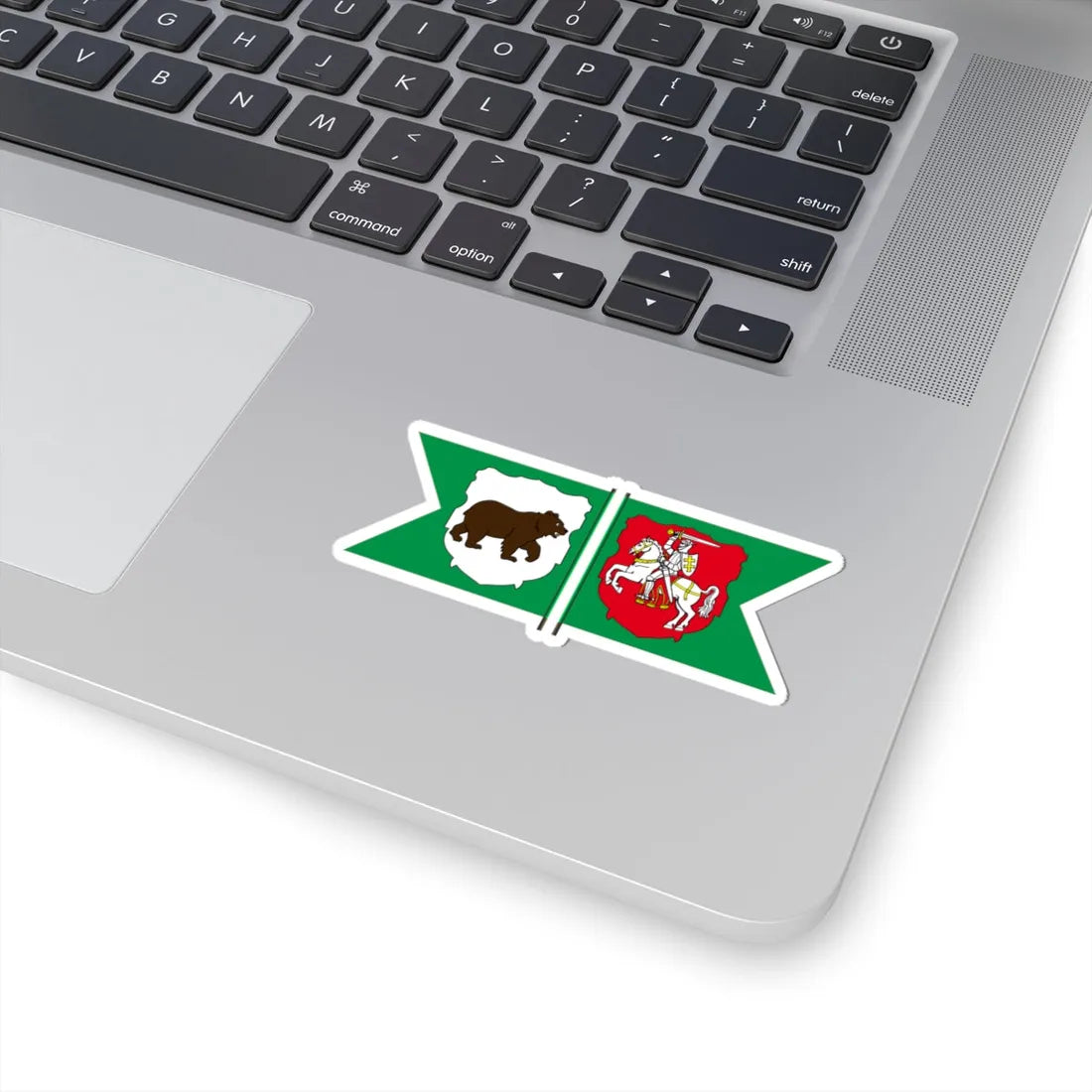 Flag of Kiev Voivodeship 1529-1569 (Belarus) (Coat of Arms) STICKER Vinyl Kiss-Cut Decal - The Sticker Space