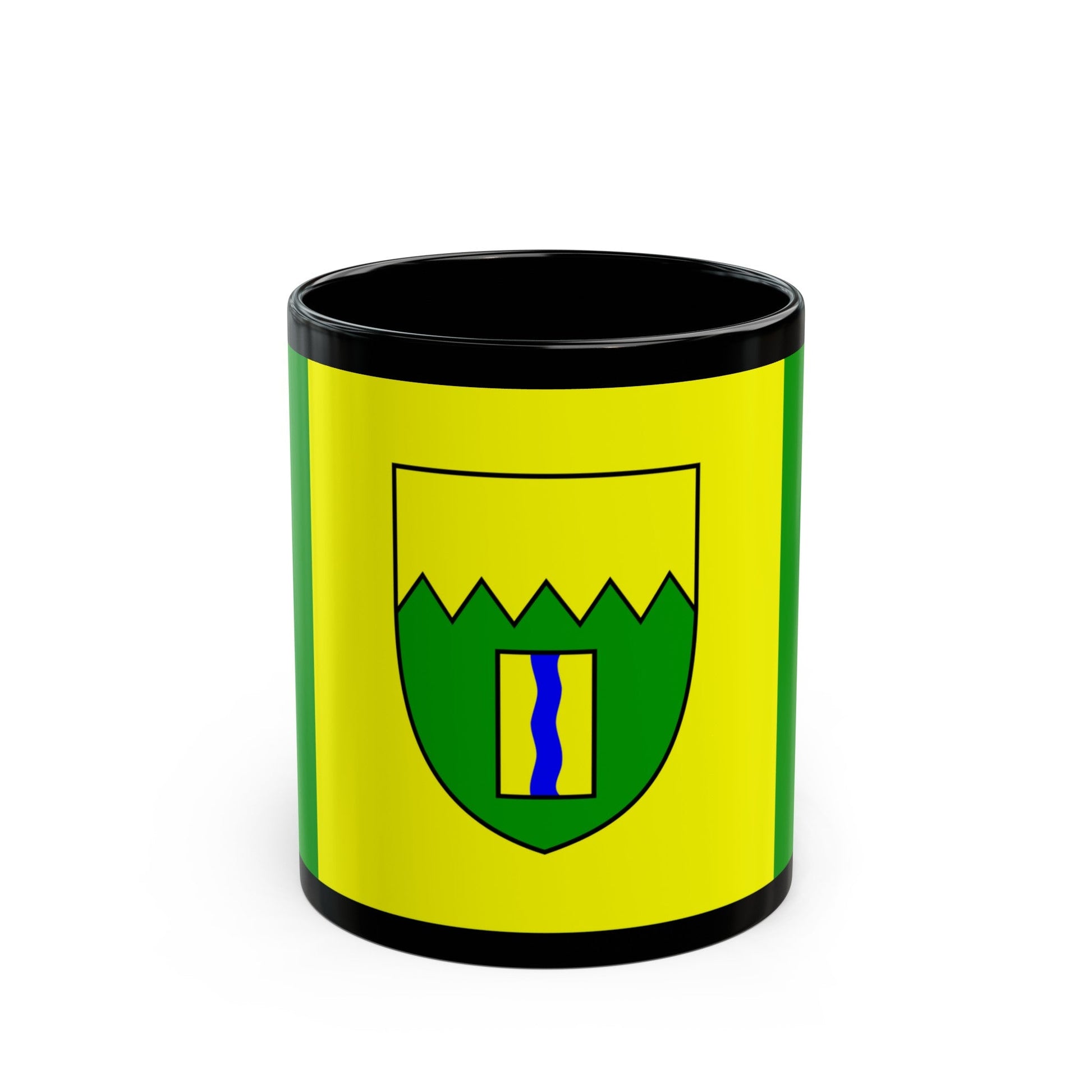 Flag of Kimberley British Columbia Canada - Black Coffee Mug-11oz-The Sticker Space