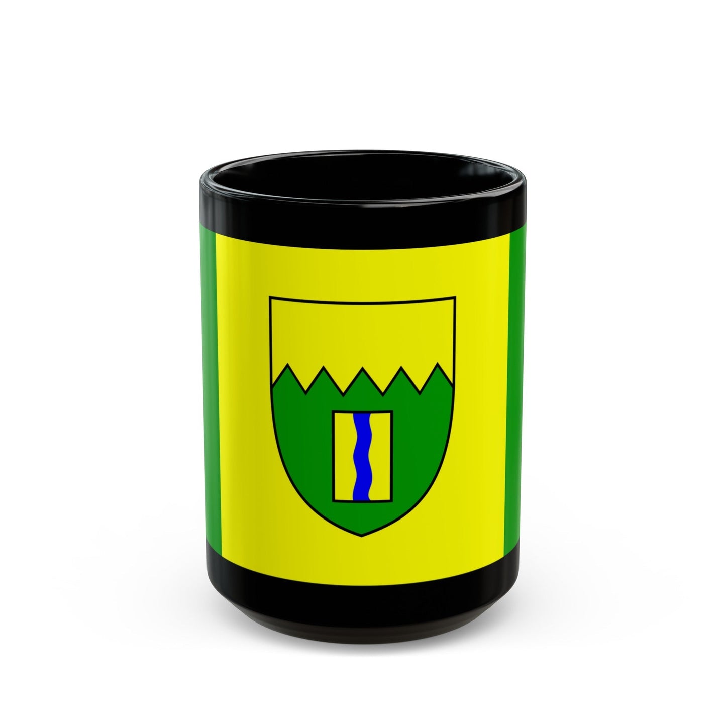 Flag of Kimberley British Columbia Canada - Black Coffee Mug-15oz-The Sticker Space