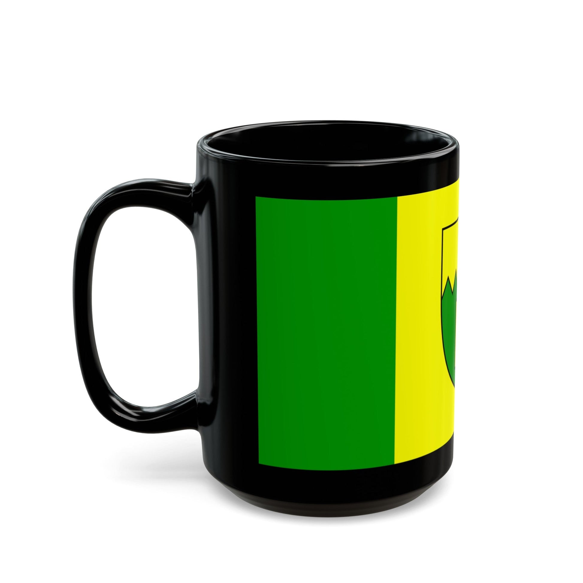 Flag of Kimberley British Columbia Canada - Black Coffee Mug-The Sticker Space