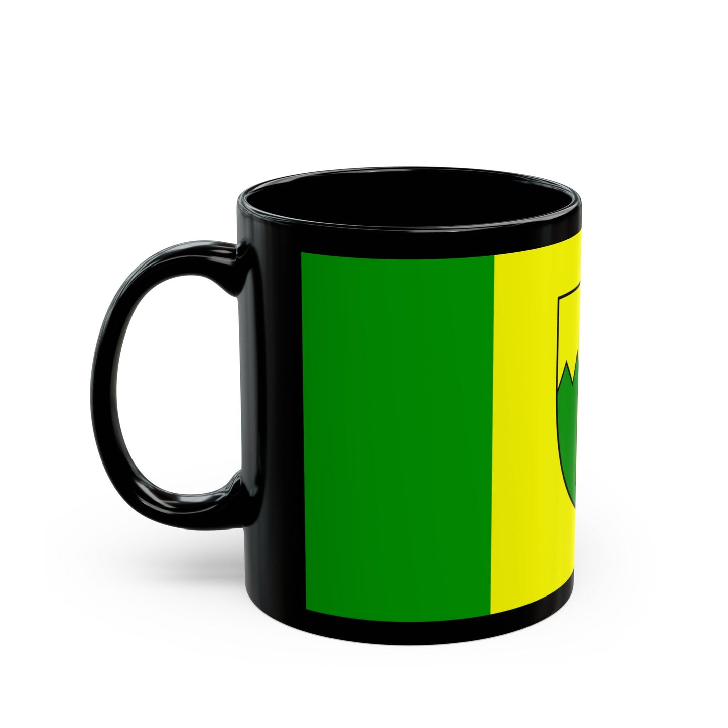 Flag of Kimberley British Columbia Canada - Black Coffee Mug-The Sticker Space