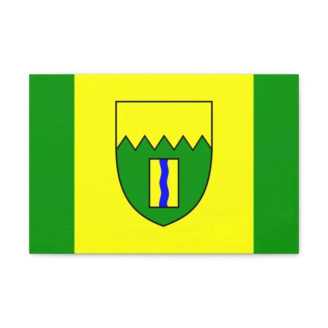 Flag of Kimberley British Columbia Canada - Canvas Wall Art 18″ x 12″ 1.25" - The Sticker Space