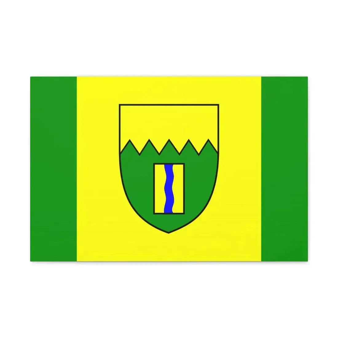 Flag of Kimberley British Columbia Canada - Canvas Wall Art 24″ x 16″ 1.25" - The Sticker Space