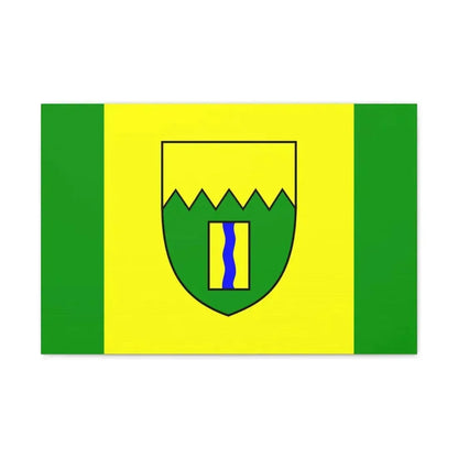 Flag of Kimberley British Columbia Canada - Canvas Wall Art 24″ x 16″ 1.25" - The Sticker Space