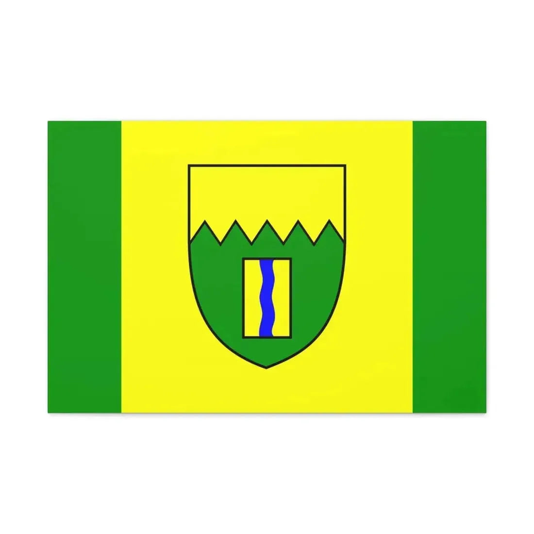 Flag of Kimberley British Columbia Canada - Canvas Wall Art 30" x 20" 1.25" - The Sticker Space