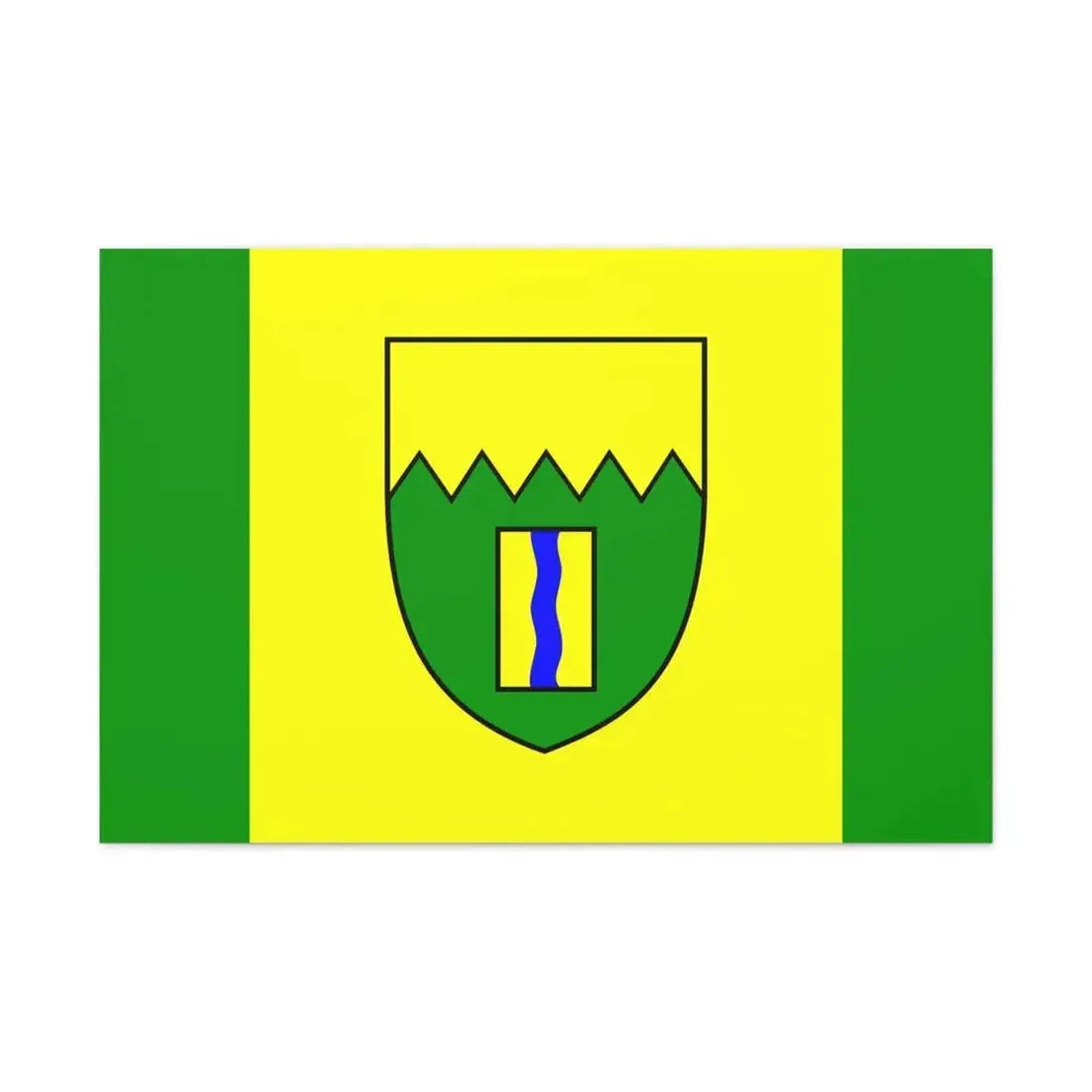 Flag of Kimberley British Columbia Canada - Canvas Wall Art 36" x 24" 1.25" - The Sticker Space