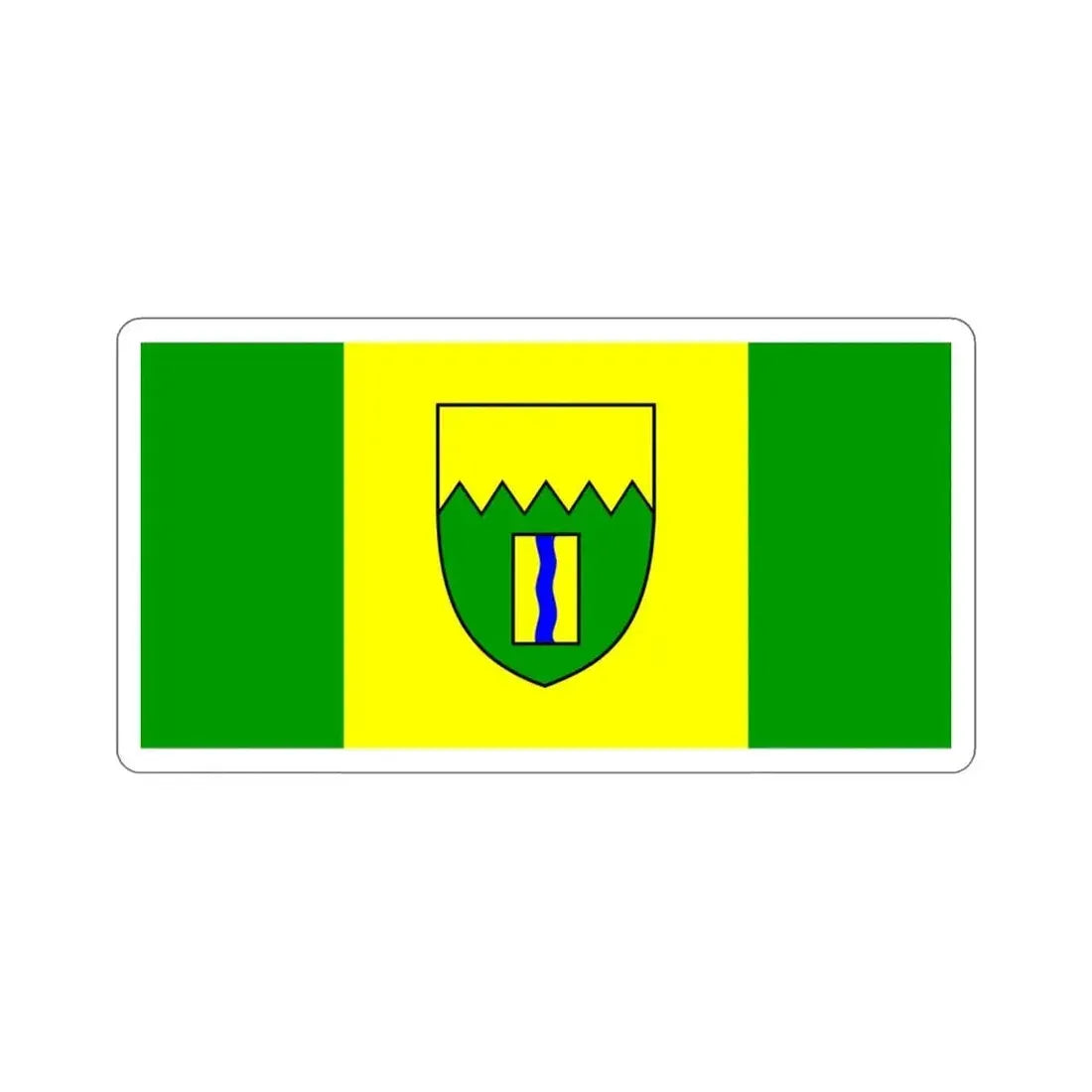 Flag of Kimberley British Columbia Canada STICKER Vinyl Die-Cut Decal 3 Inch - The Sticker Space