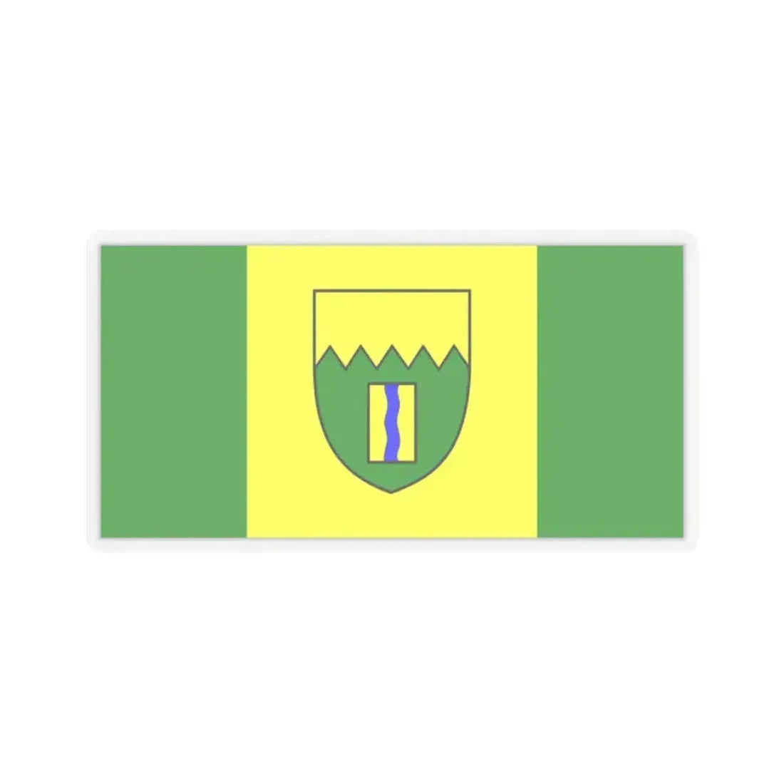 Flag of Kimberley British Columbia Canada - STICKER Vinyl Kiss-Cut Decal 2 Inch Transparent - The Sticker Space