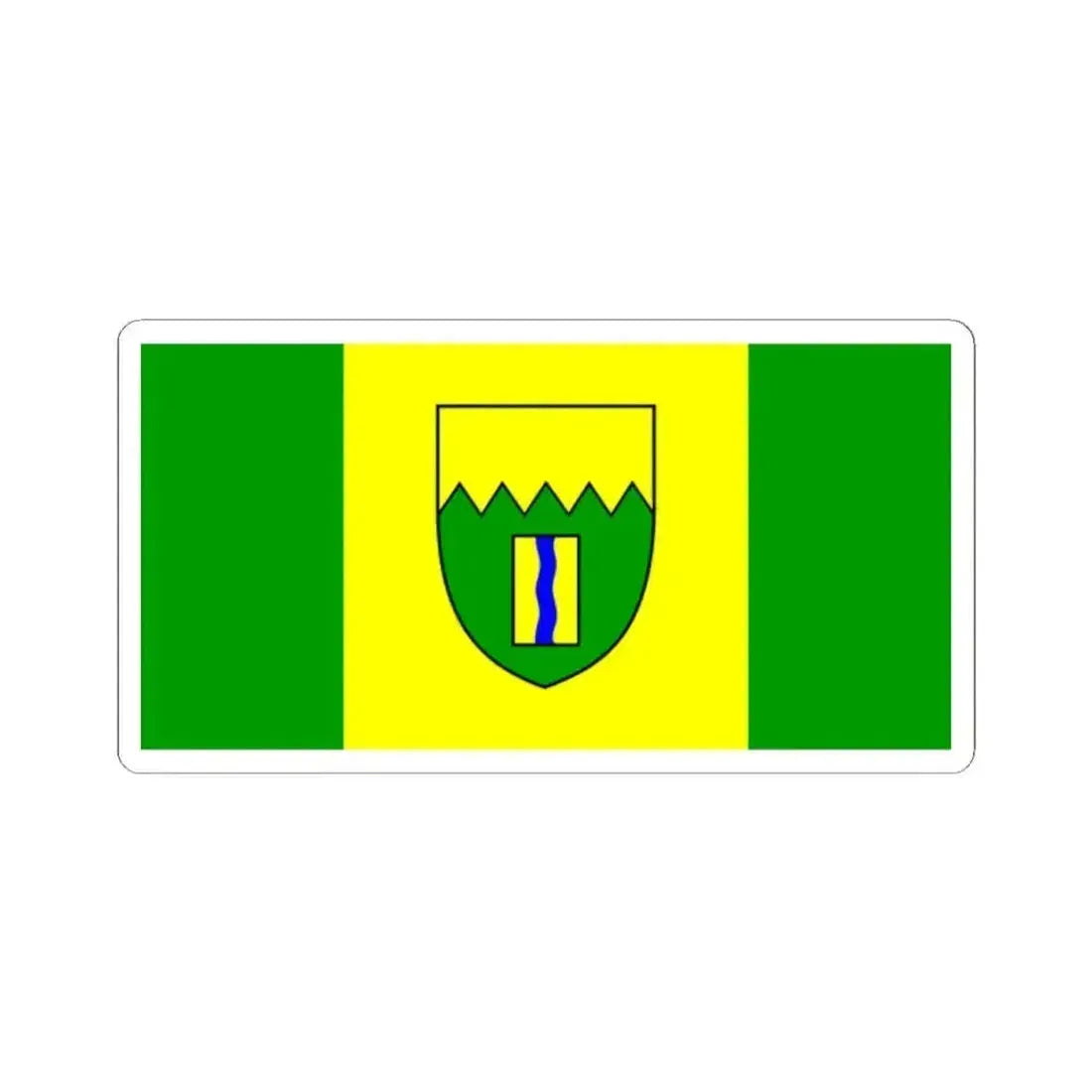 Flag of Kimberley British Columbia (Canada) STICKER Vinyl Kiss-Cut Decal 2 Inch White - The Sticker Space