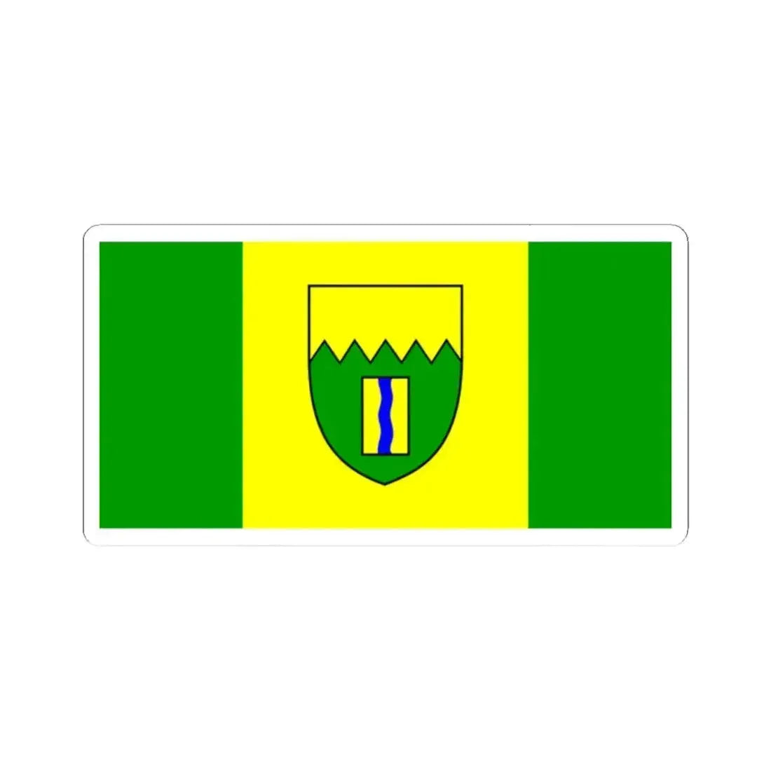 Flag of Kimberley British Columbia Canada - STICKER Vinyl Kiss-Cut Decal 2 Inch White - The Sticker Space