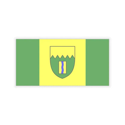 Flag of Kimberley British Columbia Canada - STICKER Vinyl Kiss-Cut Decal 3 Inch Transparent - The Sticker Space
