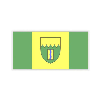 Flag of Kimberley British Columbia Canada - STICKER Vinyl Kiss-Cut Decal 4 Inch Transparent - The Sticker Space