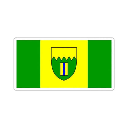 Flag of Kimberley British Columbia (Canada) STICKER Vinyl Kiss-Cut Decal 4 Inch White - The Sticker Space