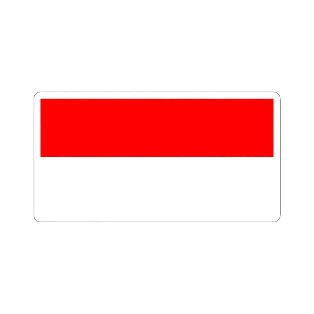 Flag of Kingdom of Croatia 1852-1860 (Croatia) STICKER Vinyl Kiss-Cut Decal 3 Inch White - The Sticker Space