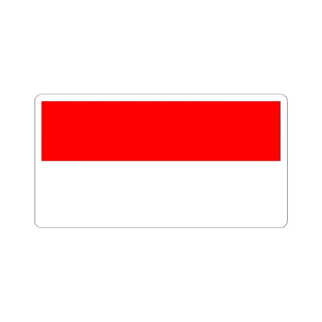 Flag of Kingdom of Croatia 1852-1860 (Croatia) STICKER Vinyl Kiss-Cut Decal 4 Inch White - The Sticker Space