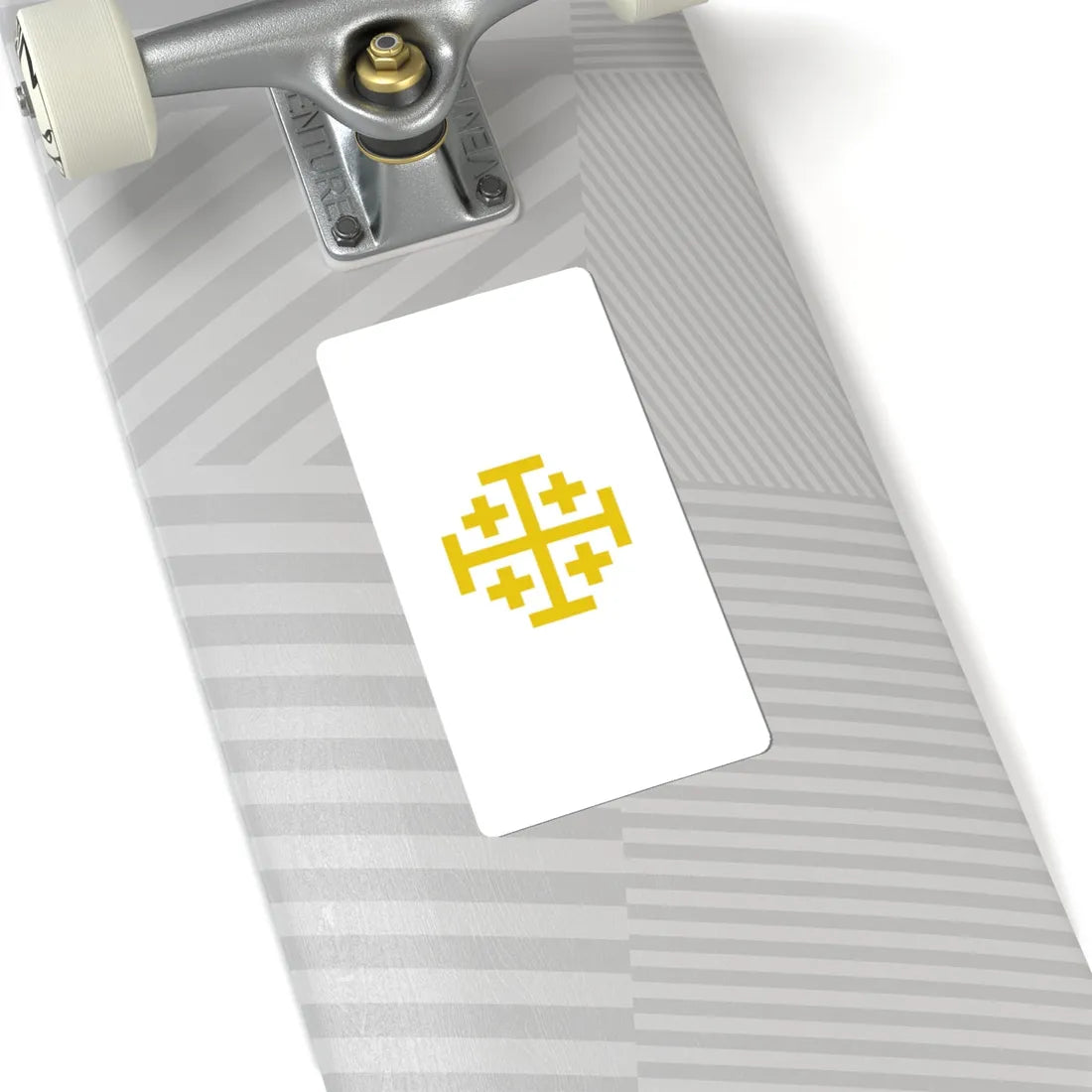 Flag of Kingdom of Jerusalem (Israel) STICKER Vinyl Kiss-Cut Decal - The Sticker Space