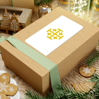 Flag of Kingdom of Jerusalem (Israel) STICKER Vinyl Kiss-Cut Decal - The Sticker Space