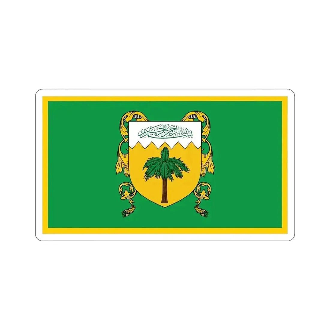 Flag of Kingdom of Yellow Mountain Bir Tawil STICKER Vinyl Die-Cut Decal - The Sticker Space