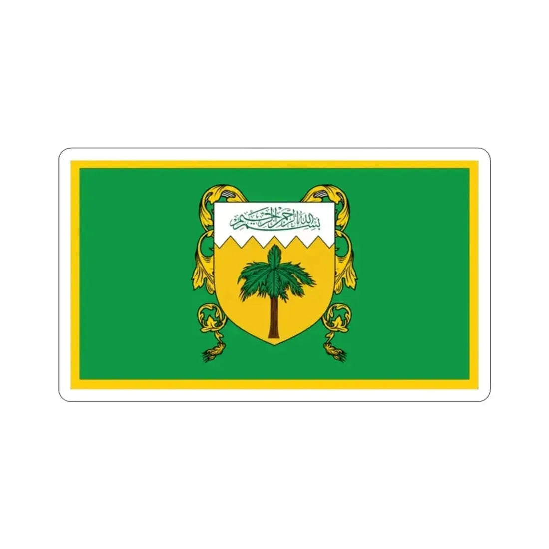 Flag of Kingdom of Yellow Mountain Bir Tawil STICKER Vinyl Die-Cut Decal - The Sticker Space