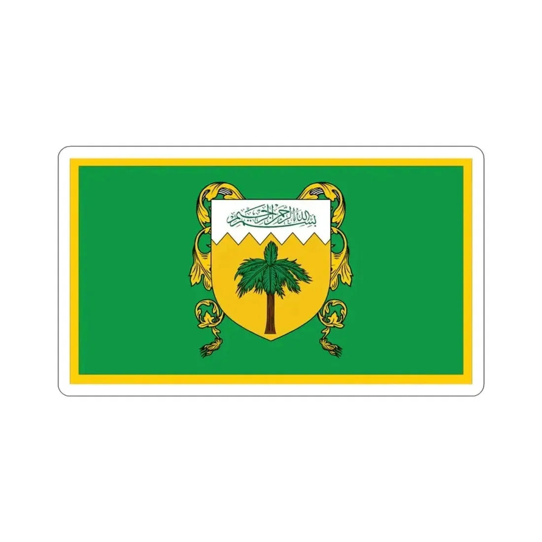 Flag of Kingdom of Yellow Mountain Bir Tawil STICKER Vinyl Die-Cut Decal - The Sticker Space