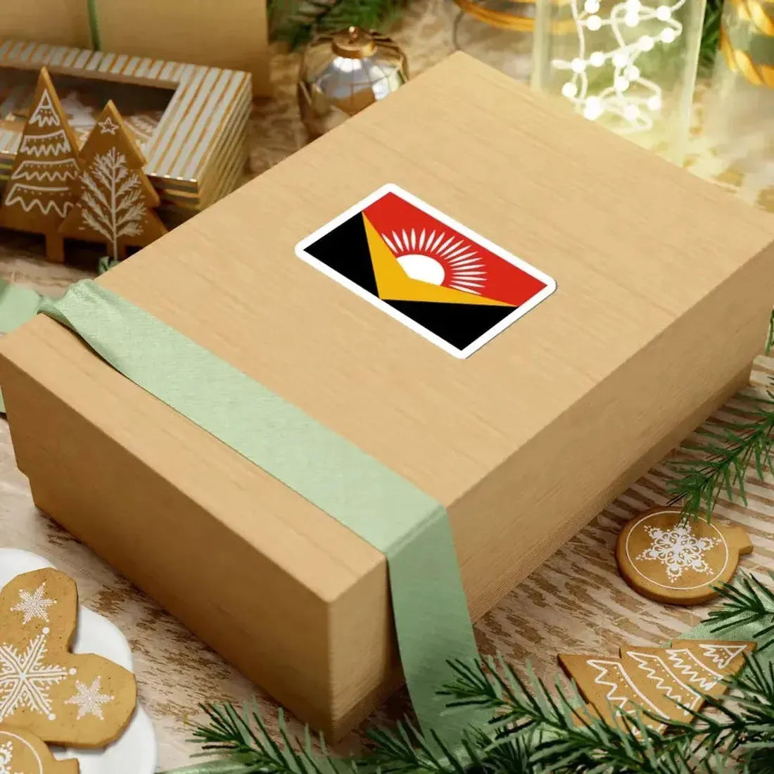 Flag of Kingman Kansas (United States) STICKER Vinyl Kiss-Cut Decal - The Sticker Space