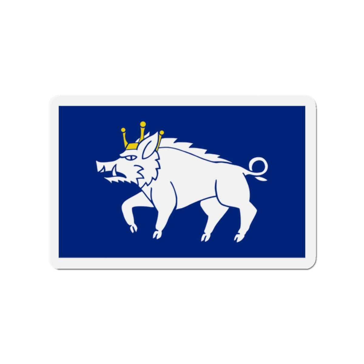 Flag of Kingswinford UK - Die-Cut Magnet-2" x 2"-The Sticker Space