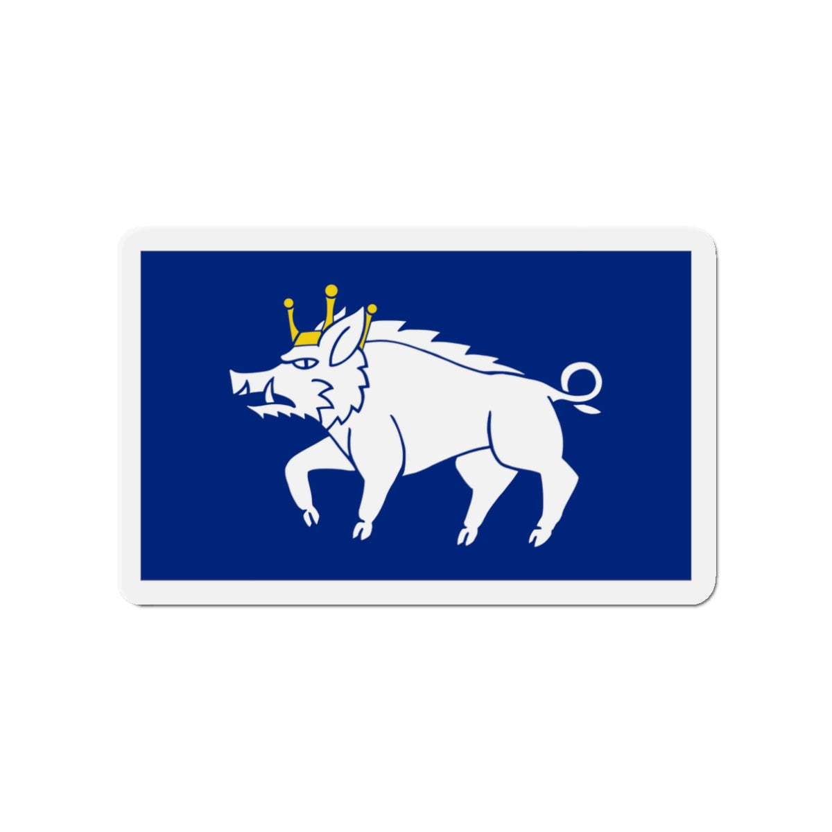 Flag of Kingswinford UK - Die-Cut Magnet-3" x 3"-The Sticker Space