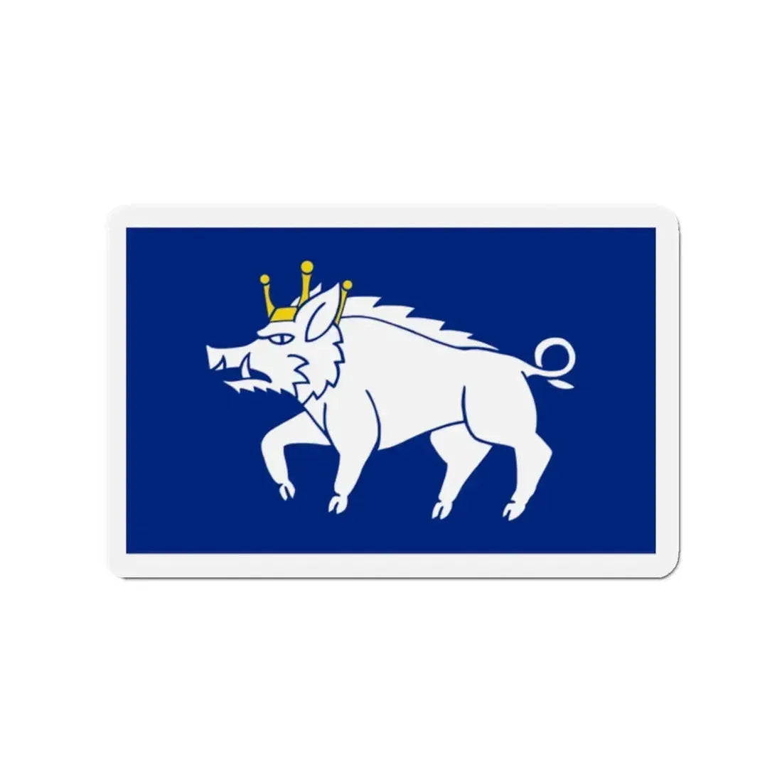 Flag of Kingswinford UK - Refrigerator Magnet 2 Inch - The Sticker Space