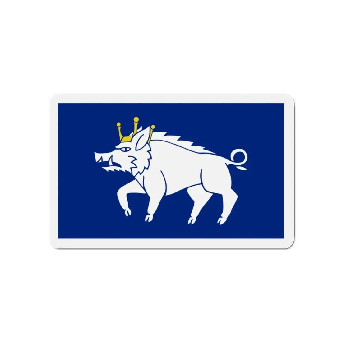 Flag of Kingswinford UK - Refrigerator Magnet 3 Inch - The Sticker Space