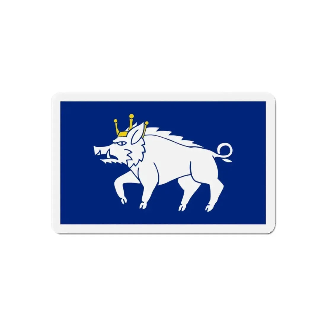 Flag of Kingswinford UK - Refrigerator Magnet 6 Inch - The Sticker Space
