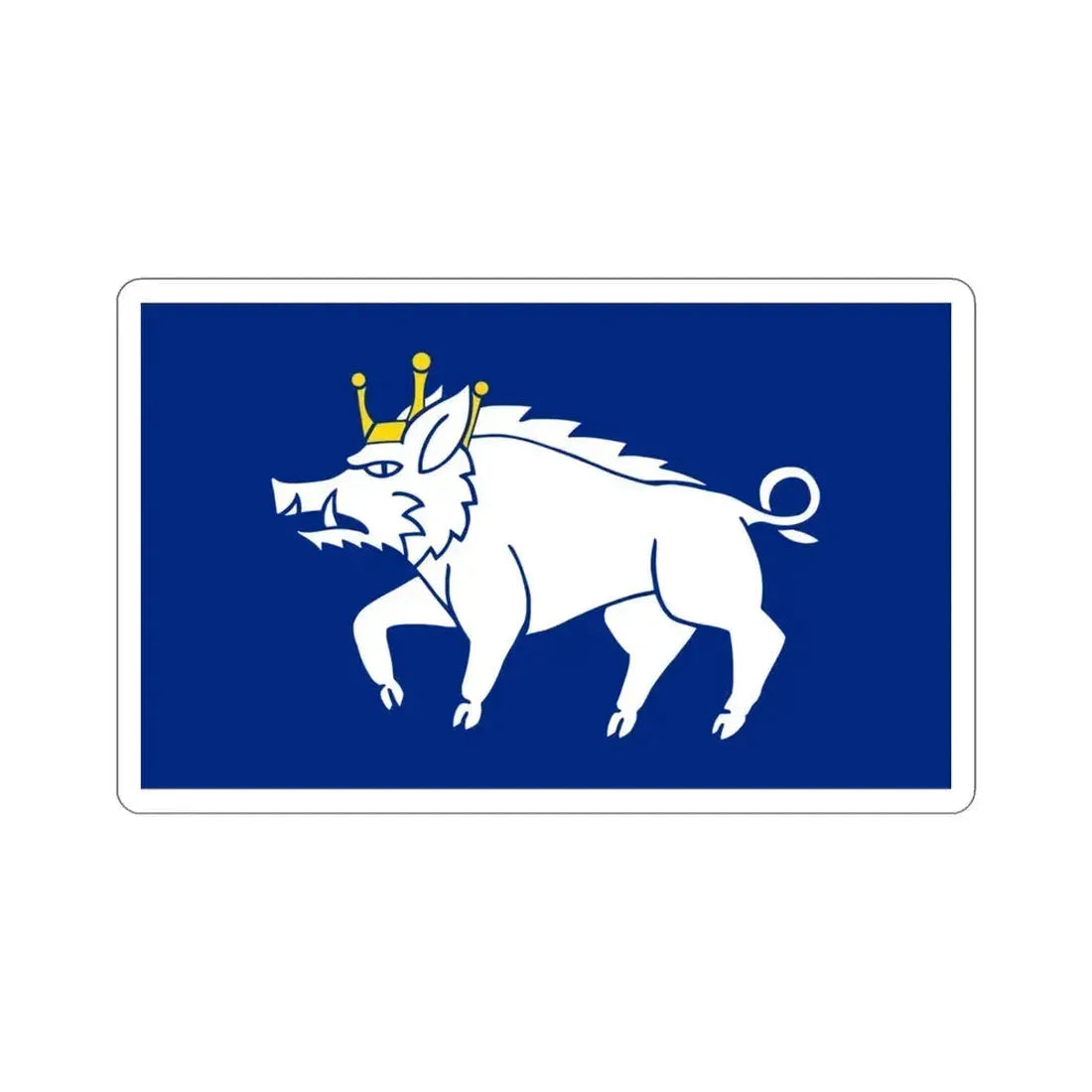 Flag of Kingswinford UK STICKER Vinyl Die-Cut Decal 3 Inch - The Sticker Space