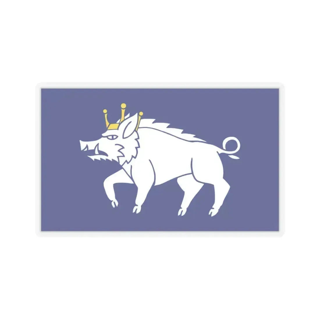 Flag of Kingswinford UK - STICKER Vinyl Kiss-Cut Decal 3 Inch Transparent - The Sticker Space