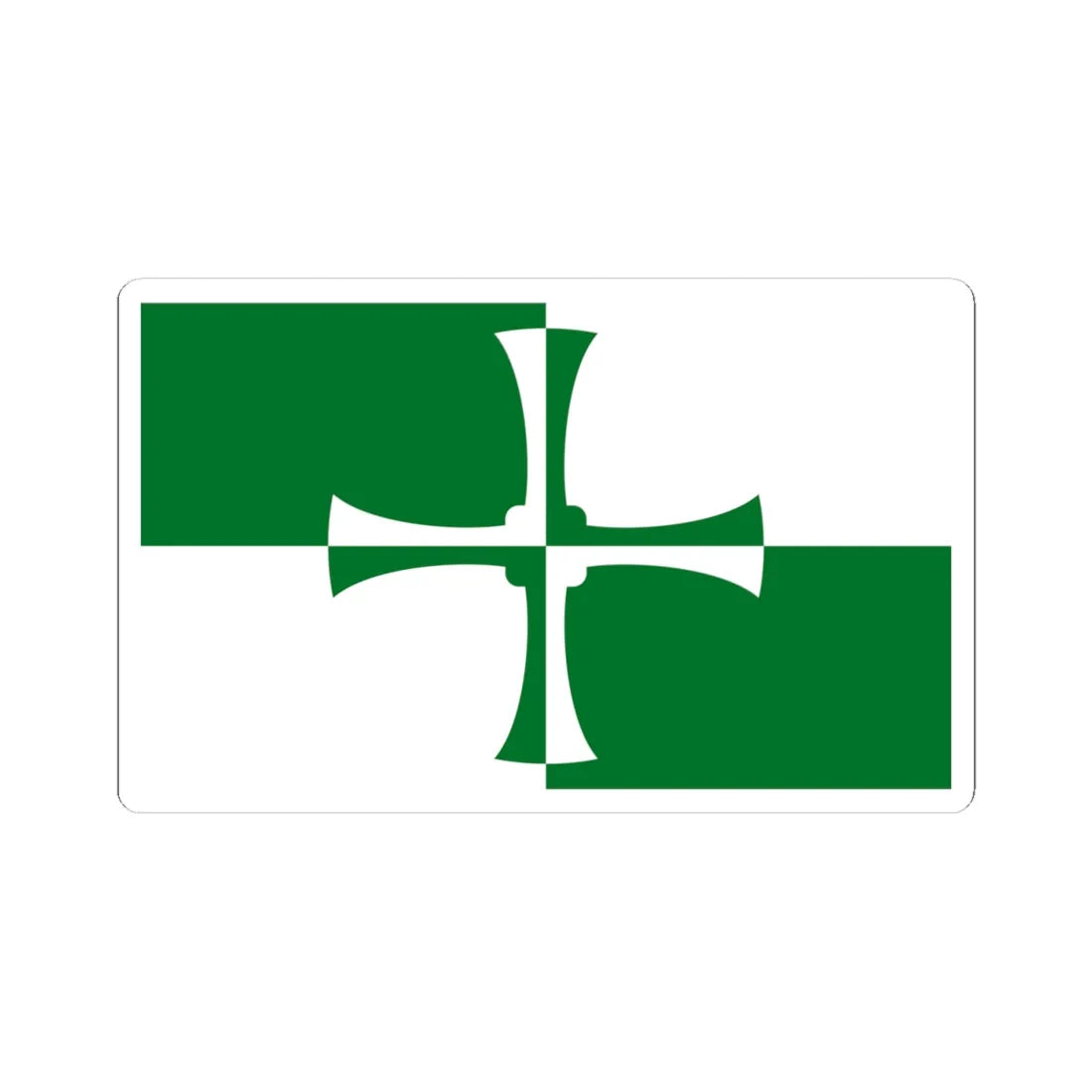 Flag of Kirkcudbrightshire (Scotland) STICKER Vinyl Kiss-Cut Decal 4 Inch White - The Sticker Space