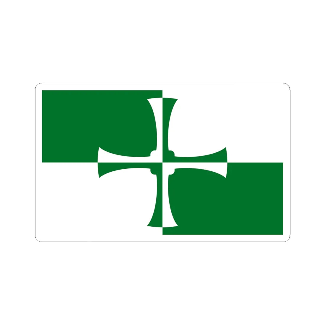 Flag of Kirkcudbrightshire (Scotland) STICKER Vinyl Kiss-Cut Decal 6 Inch White - The Sticker Space