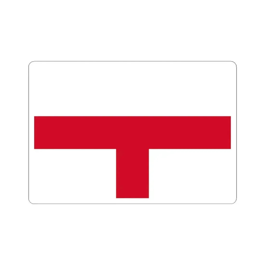 Flag of Kirkop Malta - STICKER Vinyl Kiss-Cut Decal 4 Inch White - The Sticker Space