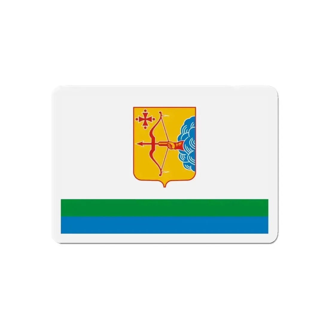 Flag of Kirov Oblast Russia - Refrigerator Magnet - The Sticker Space