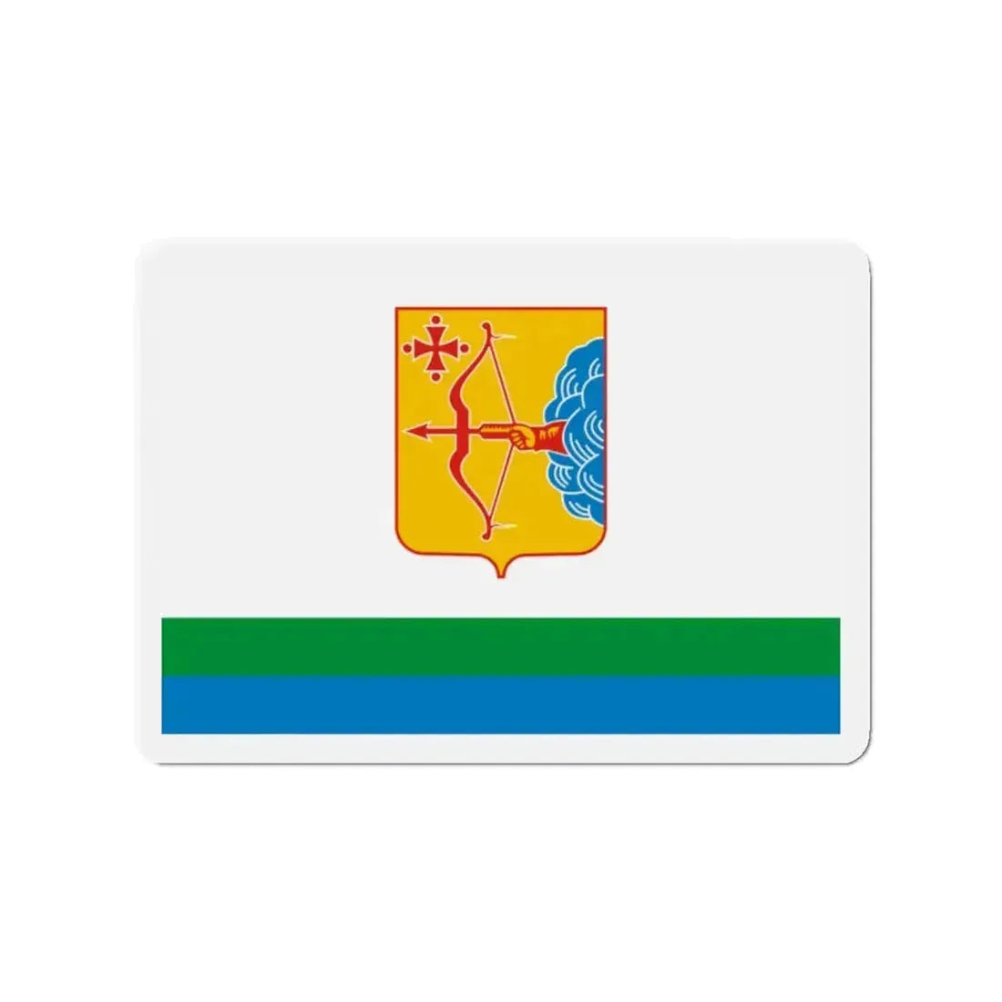 Flag of Kirov Oblast Russia - Refrigerator Magnet - The Sticker Space