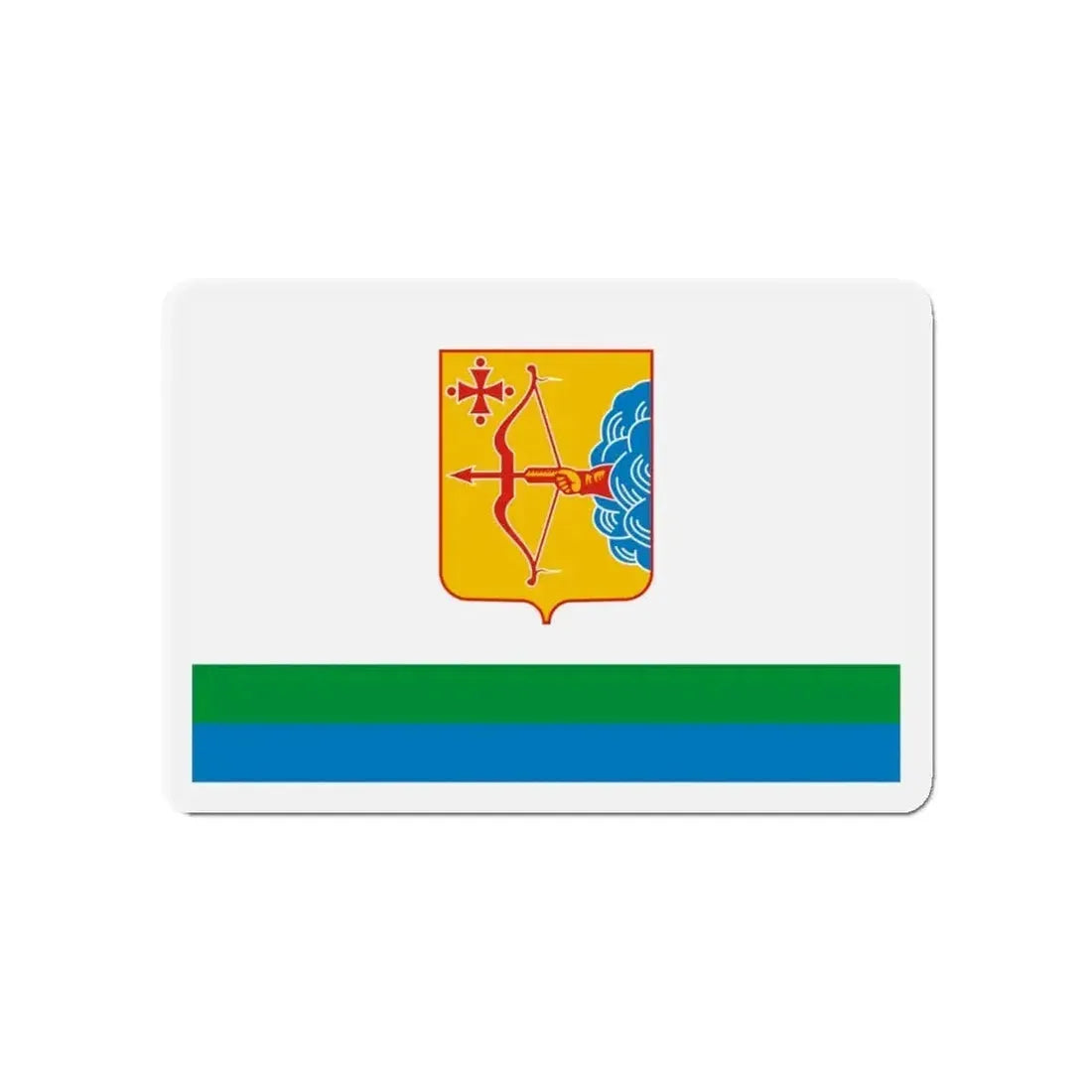 Flag of Kirov Oblast Russia - Refrigerator Magnet - The Sticker Space