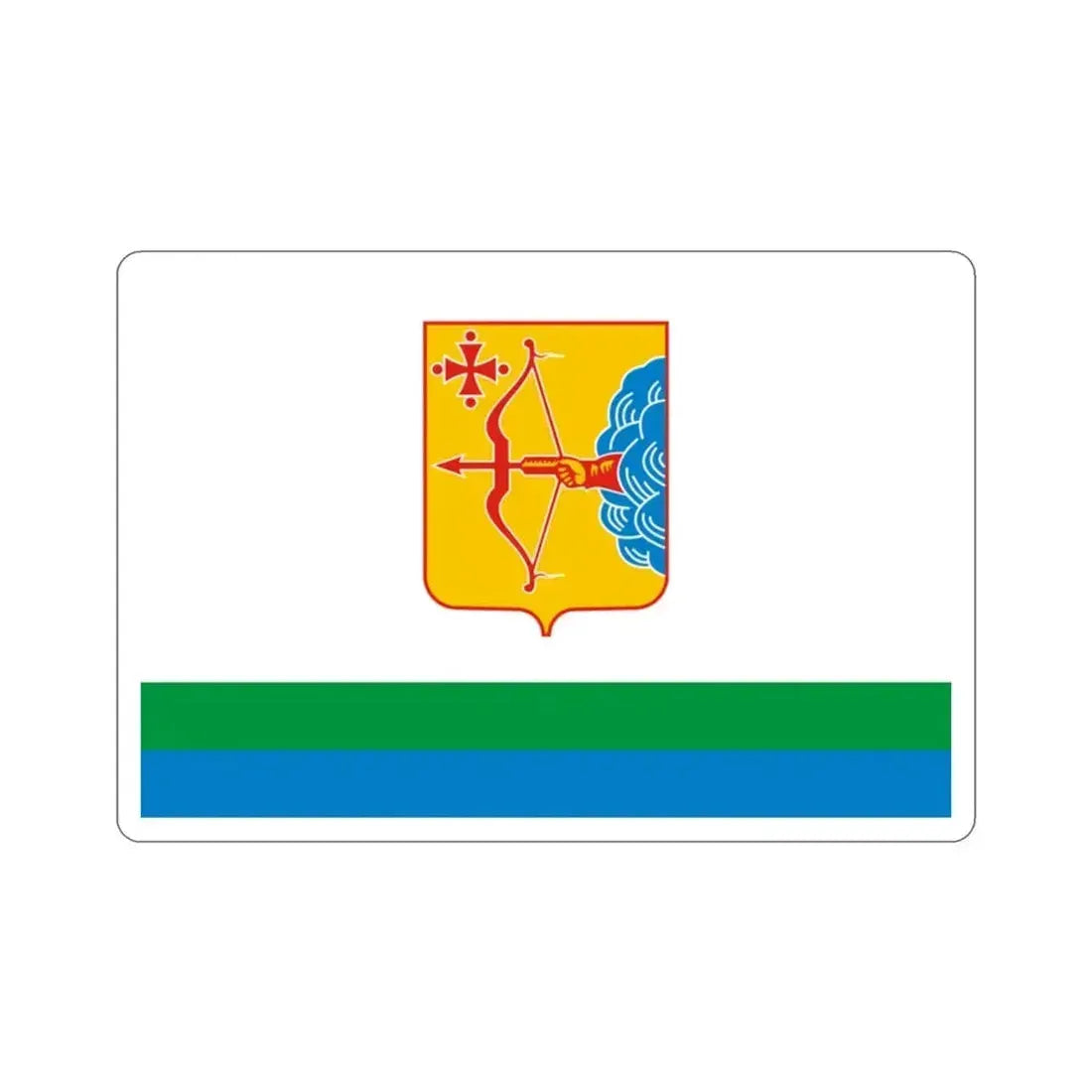 Flag of Kirov Oblast Russia STICKER Vinyl Die-Cut Decal 2 Inch - The Sticker Space