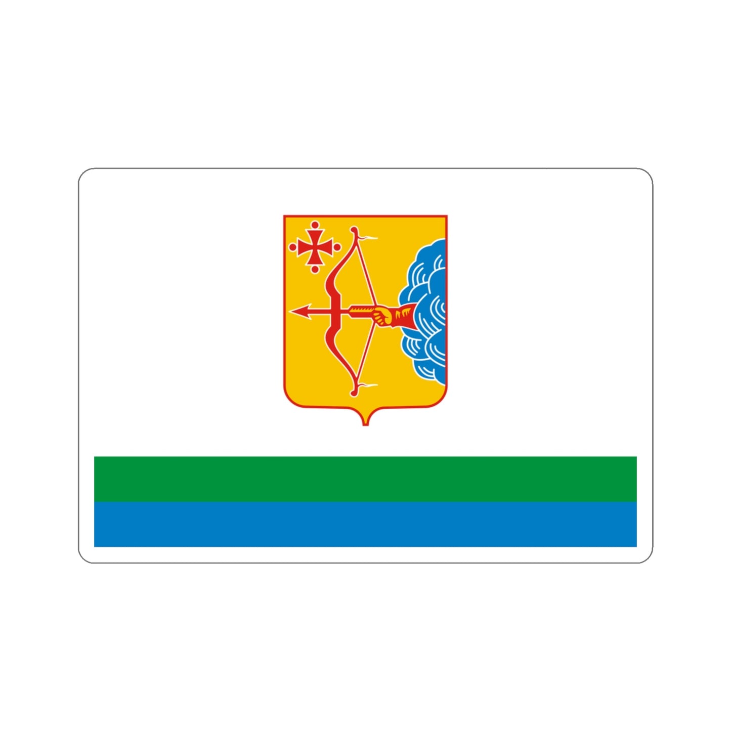 Flag of Kirov Oblast Russia STICKER Vinyl Die-Cut Decal-3 Inch-The Sticker Space