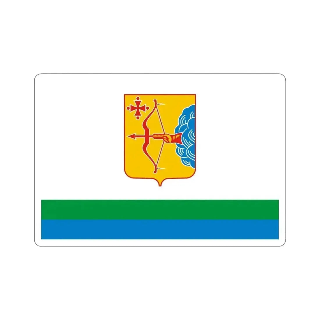 Flag of Kirov Oblast Russia STICKER Vinyl Die-Cut Decal 6 Inch - The Sticker Space
